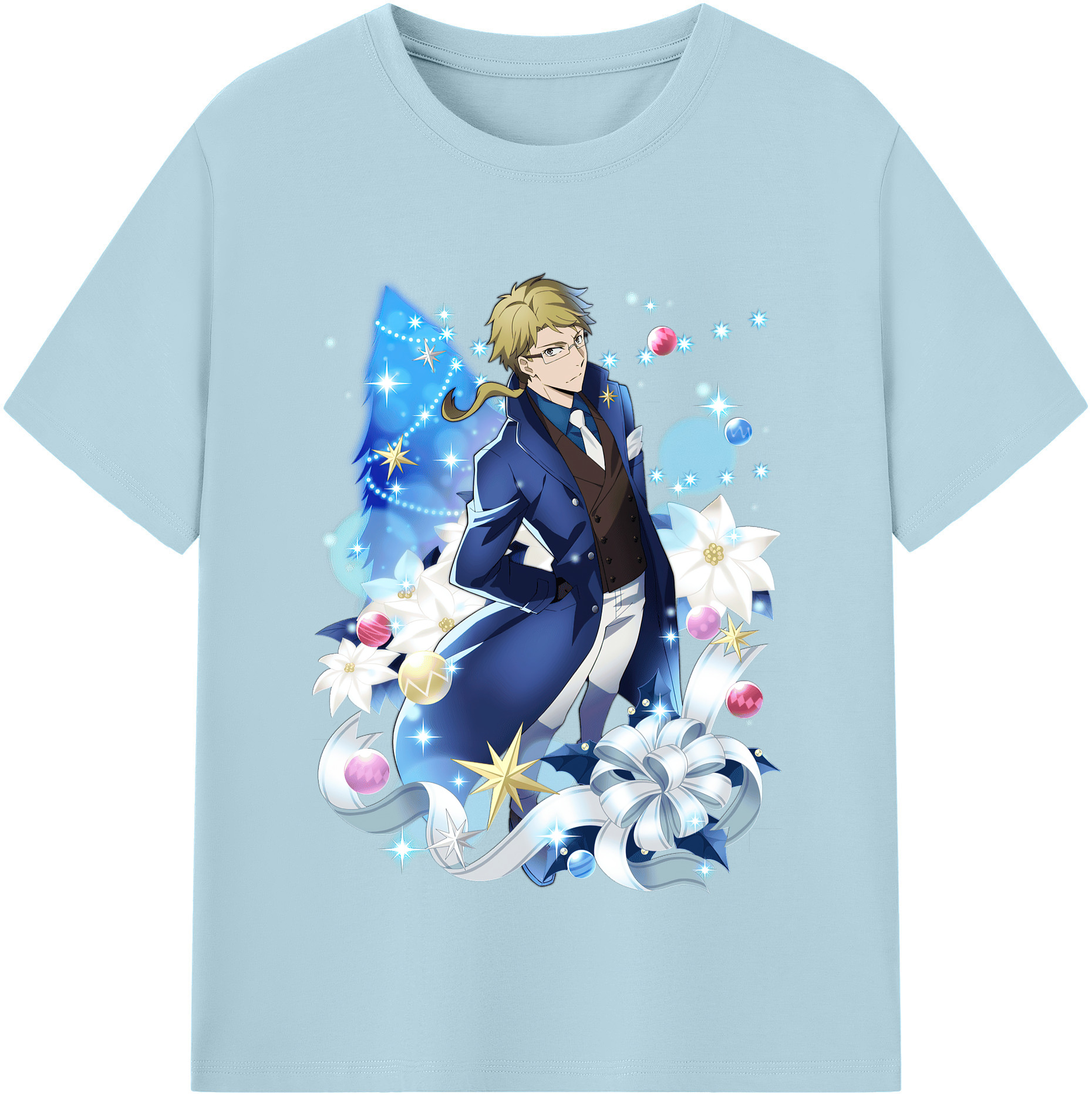 （画像用） 文豪ストレイドッグス Bungo Stray Dogs 綿100％半袖Tシャツ（フロントプリント）